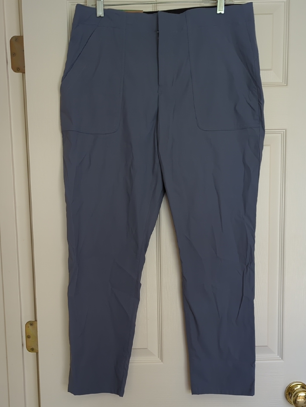 Eddie Bauer New Slate Blue Women's Horizon Straight Ankle Pants Size 12 Costco